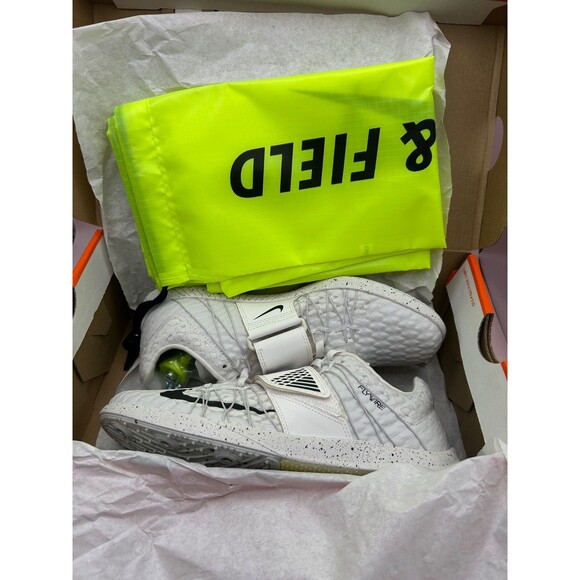 NIKE Triple Jump Elite Track Flywire Spikes (705394-001) White US M8, W9.5 - Picture 8 of 8